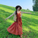 Plataz Bo Oat Hanging Dress Xinjiang Tourism Wearing Retro Dress Holiday Dress Woman Summer