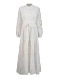 Plataz Temperament Bohemian Embroidery Design 2025 New Tonic Design Single-Drip Buckle Dress Woman