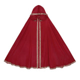 Plataz Red Flame Of The Female Hans Clothing Female Dunhuang Wind Wind Wind Cloak Corset Half Skirt Suit 9073