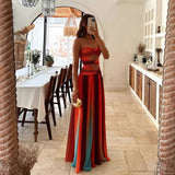 Plataz Spring And Summer Women's Dress Sexy Hottie Printed Clammed Chest-Wender Backed Women's Dress HZ0628