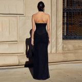 Plataz Sales Of New Sexy Fashion High-End Body-To-Back Splicing Fishtail Dress Dress HZ0628