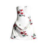 Plataz Famous Style Thoracic Dress Women's Dress 2025 Spring New Sexy Body-In-Print Fold Design Dress