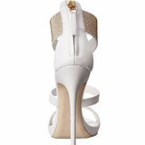 Plataz Hot Diamond High Heel Sandals Large Size Women's Shoes Ultra High Heel Banquet Sandals Supply High Quality Shoes