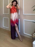 Plataz Fashion Sleeveless Sleeveless Open-Fork Dress In Summer