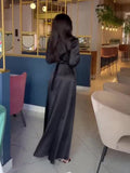 Plataz Temperament V-Neck 2024 Spring New Age Reduction Long-Sleeved Dress With Long-Sleeved