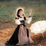 Plataz Design Dusk Chinese Style Improvement Han Elements Hanfu Women's New Chinese Top Dress Dress Set 8459