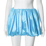 Plataz Women's Summer 2024 New Solid Low- Waist Vlawed Casual Short Dress DJPT