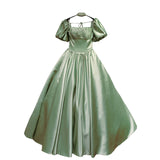 Plataz Dingy Evening Dress Body Solo Student Art Test Vocal Folk Song Performance Dress Host Dress Fluffy Skirt Woman