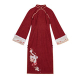 Plataz Xiang Snake Presents Rui Hanfu Women's Chinese Style Improve Han Element Mague Cheongsam Set X161