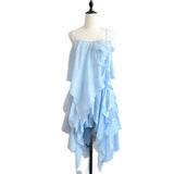 Plataz 2025 Spring And Summer New Holiday Wind Three-Dimensional Flowers Hanging Neck Lotus Leaf Side Dress