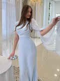 Plataz 2025 New Luxury Soft And Flowing Single Long Sleeve Dress Silk Dress Dress Woman