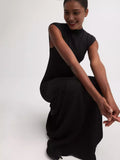 Plataz Summer New Fashion Round Collar Slim Slim Elegant Splicing Dress