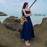 Plataz Summer New Small Design Smeared Breast Dress High-End Dress Dress Holiday Beach Dress