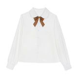 Plataz Design Haitang Whisper China Fenghan Element College Wind Coat Shirt Sling Skirt Set 6705