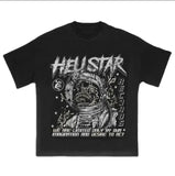 Plataz Vintage Men Cartoon H-Hang H-Hang PK T-Shirt American Kawai Long Dress Y2K Short Sleeves DJPT