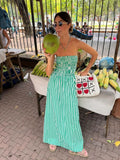 Plataz Summer New Breastless Backless Temperament To Take The Craft Elegant Ladies Dress