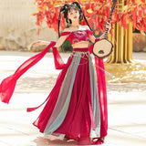 Plataz Changsheng Le Dunhuang Flying Sky Hanfu Female Exotic Style Han Elements Tianzhu Princess Set 8646