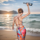 Plataz Sling Sexy Bareback Print Dress Woman New Holiday Style Hottie Dress DJPT