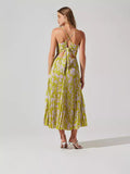 Plataz Summer New Fashion Colorful Printing Press Folding Sling Dress