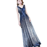 Plataz Evening Dress Women In The Spring Of 2025 New Gradient Thin Car Model Long Show Show Performance Dress