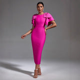 Plataz Bows And Bows In Women's Dress Geo Party Bandge Dress