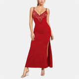 Plataz Sling Lace Dress Black Dress With Built-In Body Shaping HZ0628
