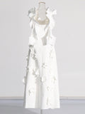 Plataz Elegant Famous Style Dress 2025 Spring Model High-End Splicing Three-Dimensional Flower Hanging Dress Women's Dress
