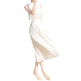 Plataz Hanging Neck Dress Set Spring And Summer Women's Clothing 2024 French Seaside Resort Beach Dress Chiffon Dress