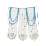 Plataz Design Blue Water Han Suit Women Dunhuang Western Wind Coat Slings Half Skirt Set 9061