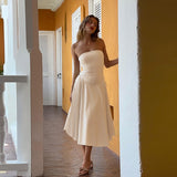 Plataz Autumn 2025 New Small Scented Temperament Casual-Buttered Bosom-Smeared Temperament Dress Woman DJPT