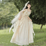 Plataz Design To The Metral Lolita Women's Sling Skirt Everyday Cute Lolita Sweet Dress 7139