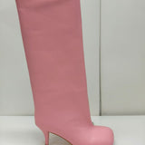 Plataz Leg Long Pointed High Cylinder Elastic Boots Super High And Knight Boots Size But Knee Thin Long Boots Woman High Quality Shoes