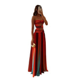 Plataz Spring And Summer Women's Dress Sexy Hottie Printed Clammed Chest-Wender Backed Women's Dress HZ0628