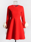Plataz Elegant Famous Wind 2025 Round Collar Summer New Three-Dimensional Rose Design Niche Temperament Dress