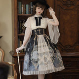 Plataz Design Butterfly Clock Op Lolita Sling Skirt Everyday Cute Lorita Sweet Skirt 6616