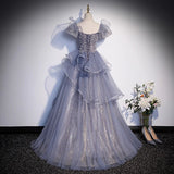 Plataz Beauty Solo Vocal Art Dress Female Folk Song Singing Performance Dress Host Princess High Sense