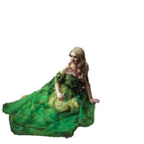 Plataz Dress Shoulder 2025 New Emerald Green Dress Ball Dress Floral Dress Princess Breeze