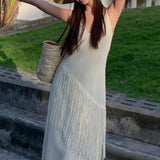Plataz Pictures Of Super Fairy Beach Dress Women's Summer Sanya Seaside Holiday Dress Senior Sense Of Slings Long Skirt Travel To Wear