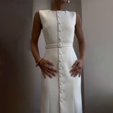 Plataz Summer New Elegant Temperament Belt Slimming Commuting Dress