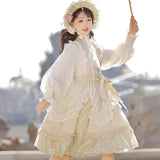 Plataz Design Poem With Flower Lolita Dress Female Everyday Cute Lolita Sweet Dress 7002