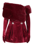 Plataz Temperament Elegant Style Velvet Skirt 2025 Summer New Bra Wearing More French Wool Design Dress Dress Woman