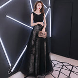 Plataz Evening Dress 2025 Spring Shoulder Birthday Dinner Party Host Art Examination Dress Woman