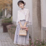 Plataz Design Widgush Chinese Style To Improve The Daily Hanfu Women's Elemental Dress Half Dress Spring And Autumn 8521