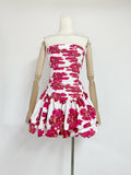 Plataz And Spicy Body-Repair Printed Floral Dress Dress Dress Dress Woman With New Summer Tsets And Folds