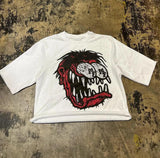 Plataz Vintage Men Cartoon H-Hang H-Hang PK T-Shirt American Kawai Long Dress Y2K Short Sleeves DJPT