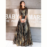 Plataz New Atmospheric Evening Dress Dress Female Famous Temperament Banquet Atmosphere Queen Golden Liang Annual Performance Suit