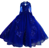 Plataz Performance Suit V-Neck 2025 New Color Yarn Vocal Art Canopy Skirt Host Dress Woman Retro