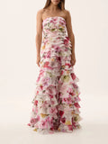 Plataz French Style Braid Dress 2025 New Female Summer Ears Folded Splicing Lotus Leaves Side Swing Dress