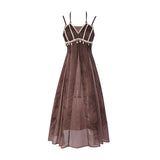 Plataz Design Desert Withered Butterfly Chinese Style Improvement Han Elements Of Women's Top Dress Suit 6917