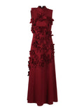 Plataz Temperament Elegant Wind Dress 2025 Summer New Collar Bow Flower Design Feeling Dress Dress Woman